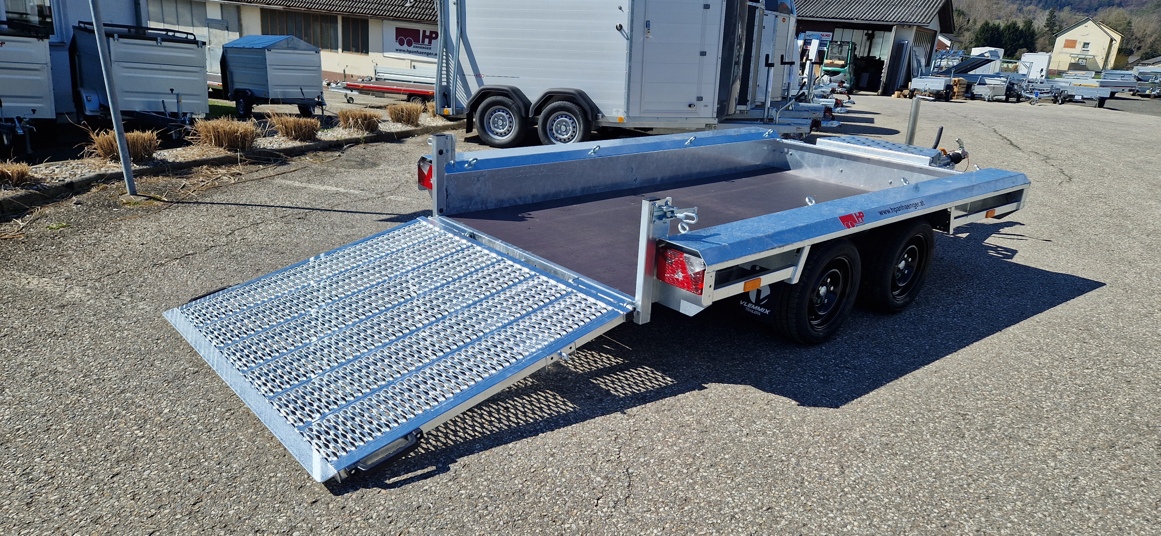 Baggeranhänger, Baumaschinenanhänger, Universaltransporter HP 354018/2 Tandem Sondermodell